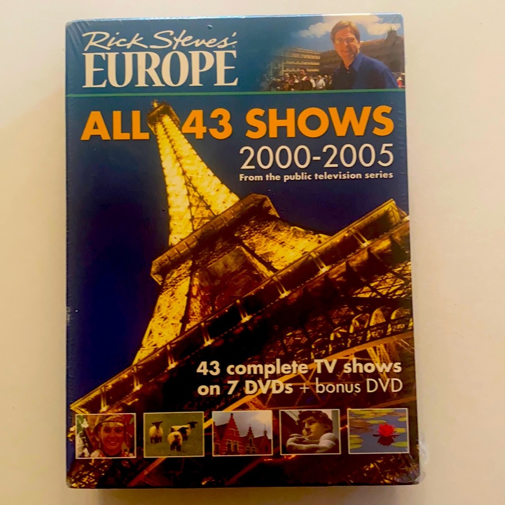 Rick Steves Europe all 43 shows brand new in plastic wrap